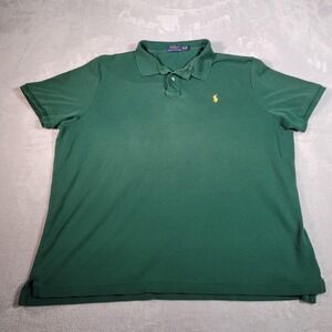 Polo Ralph Lauren Polo Shirt Mens 2XL Green St Patrick Short Sleeve Pony Logo